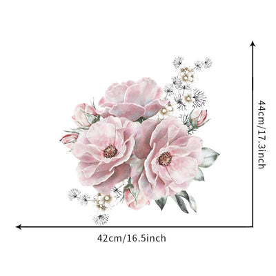 Pink Blooms Peel and Stick Wall Decals_commomy decor