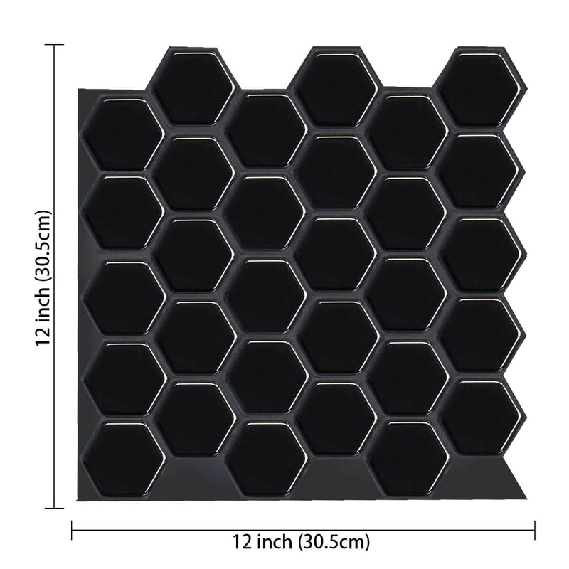 Pure_Black_Hexagon_Peel_and_Stick_Backsplash_Tile_Commomy Decor