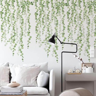 String of Pearls Vine Peel and Stick Wall Decals - Commomy